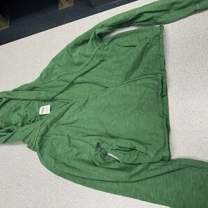 PINK Victoria's Secret Green Zip-Up Hoodie